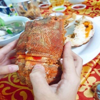 Tôm mũ ni đỏ (tôm vỗ) đông lạnh